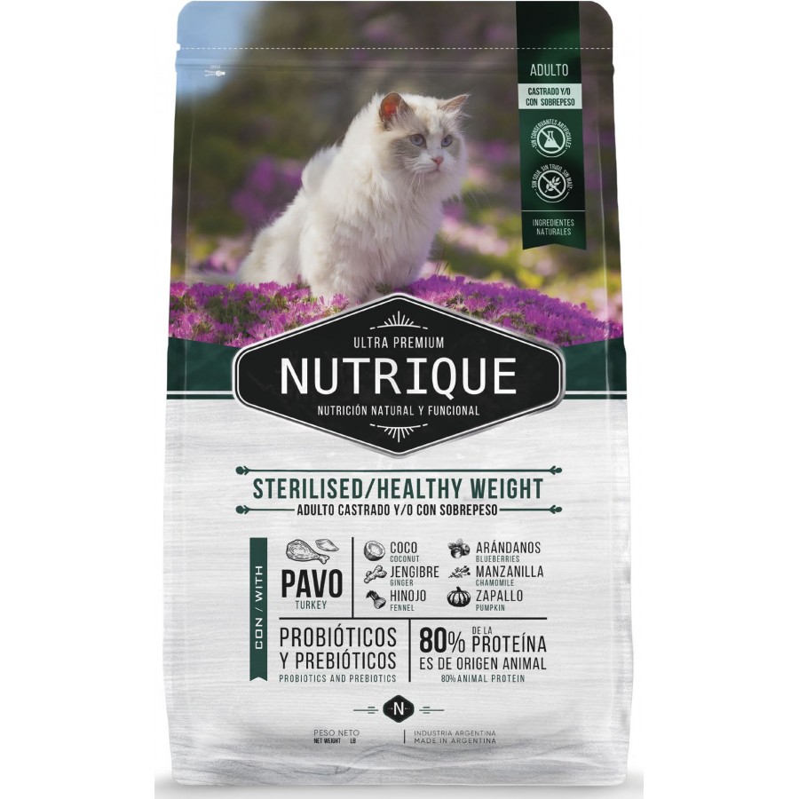 Nutrique Young Adult Cat Castrado - Control de Peso x 2 kg