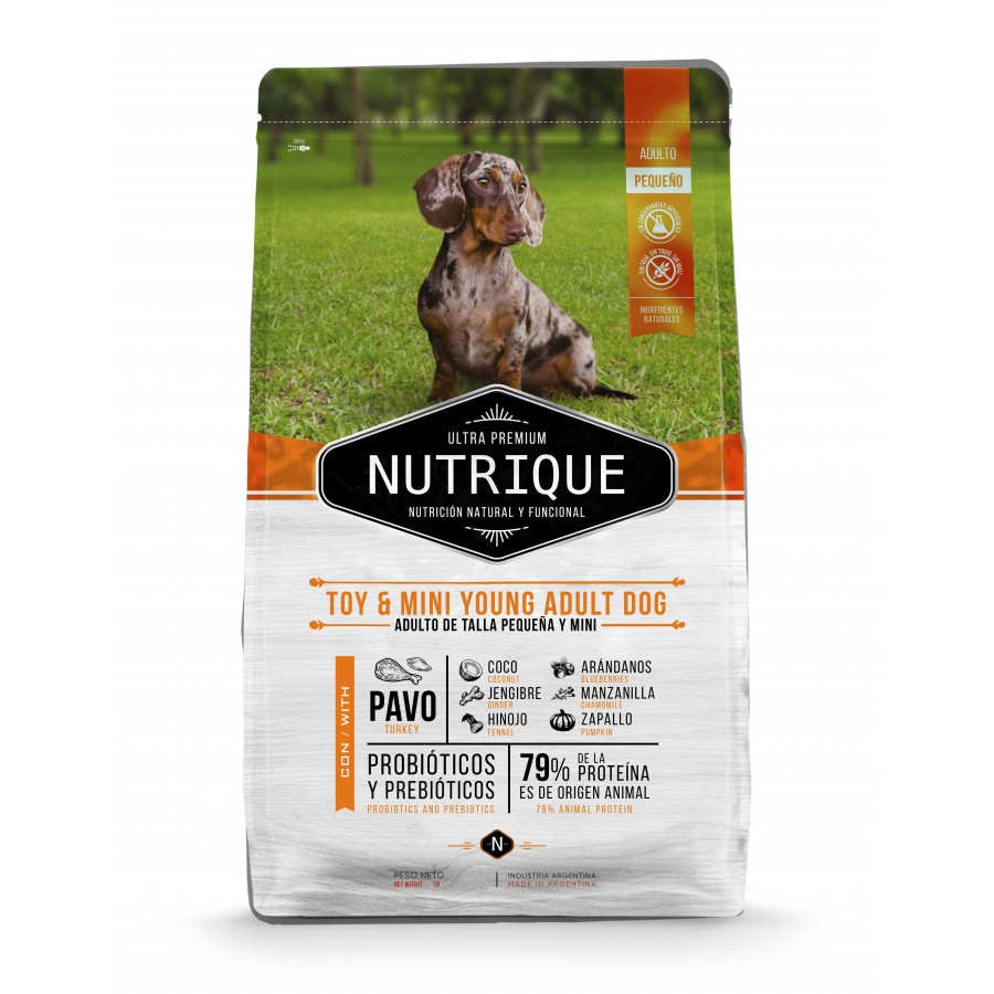 Nutrique Toy & Mini Young Adult Dog x 7.5 kg