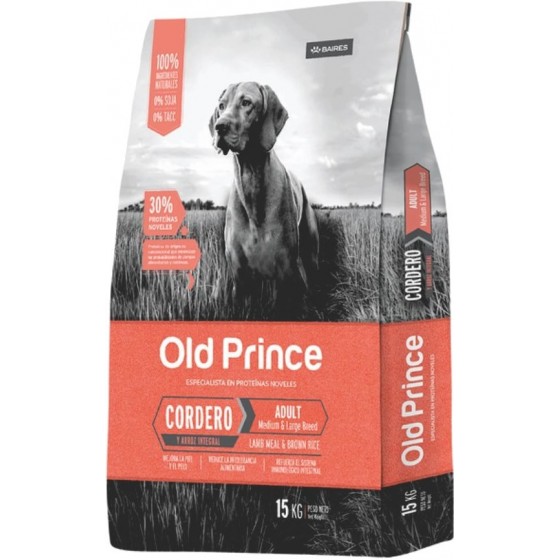 Old Prince Adulto Razas Medianas y Grandes Derma Defense x 15 kg