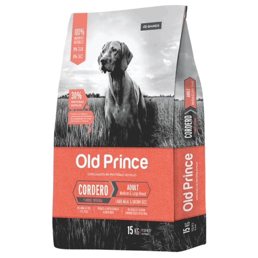 Old Prince Adulto Razas Medianas y Grandes Derma Defense x 15 kg