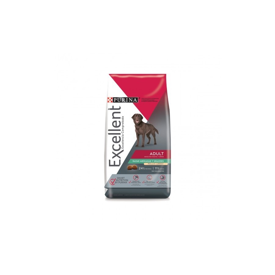 Purina Excellent Adulto Razas Medianas y Grandes x 15 kg