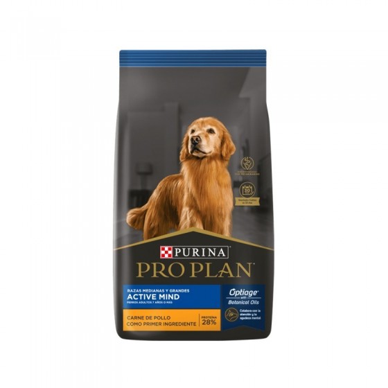 Purina Pro Plan Adulto Active Mind Razas Medianas x 15 kg