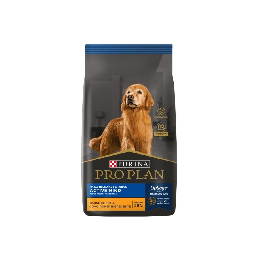 Purina Pro Plan Adulto Active Mind Razas Medianas x 3 kg