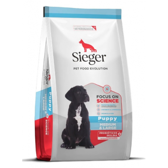 Sieger Cachorro Razas Medianas y Grandes x 15 kg